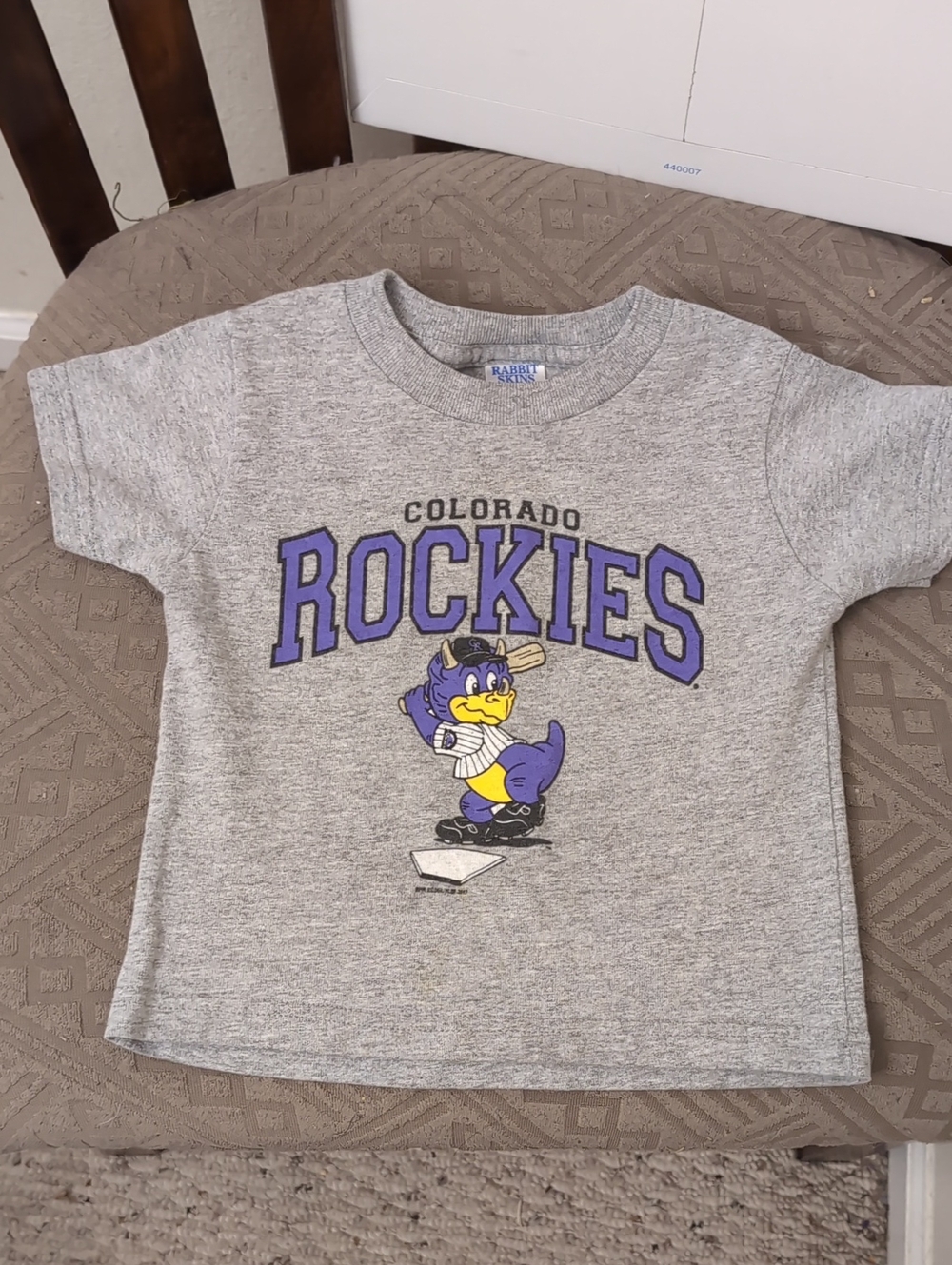 Colorado Rockies Dinger Kids Grey Short-Sleeve Graphic Tee